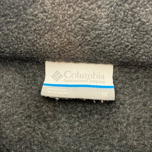 Columbia Sportswear Gray Full Zip Fleece Jacket Women's 1X - Picture 4 of 5
